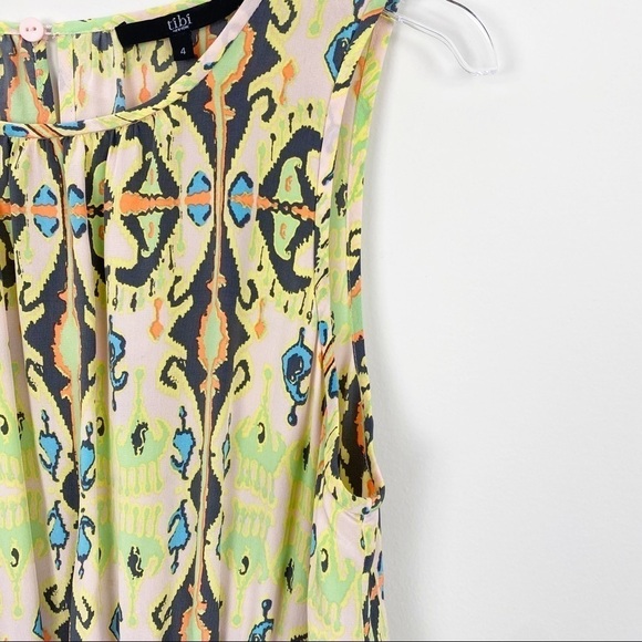Tibi New York Silk Layla Ikat Dress - Picture 4 of 9